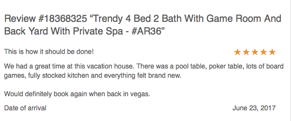 Las Vegas Vacation Rental AR36 Review 18368325