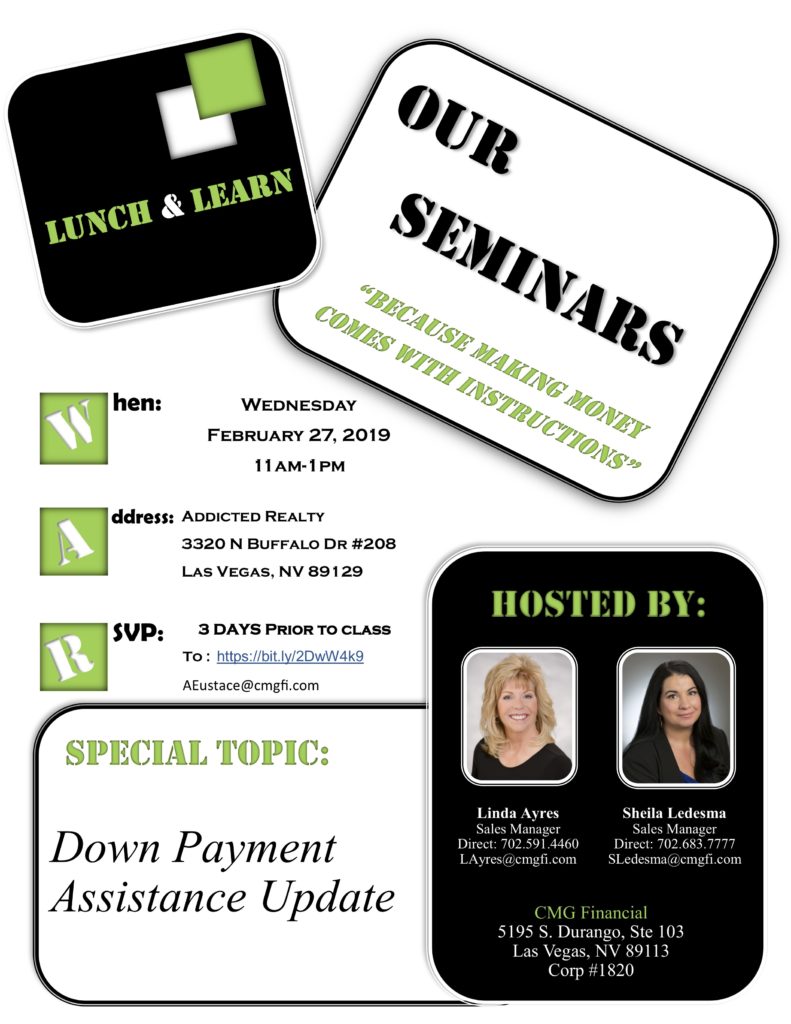 Lunch and Learn - Down Payment Assistance - 2019-02-27
